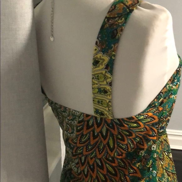 Moa Moa Maxi dress in green print, size L - Picture 4 of 4